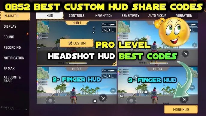 free-fire-hud-mastery-2-3-4-fingers-and-share-codes-for-ob52-image-1