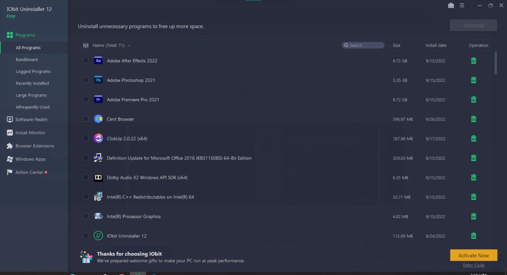 IObit Uninstaller 12.4.0.6 Crack With Serial Key Free Download 2023